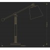 Настольная лампа KUTEK TAD-LG-1(P/A) Tadea