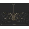 Люстра KUTEK TAD-ZW-6(BN/A) Tadea