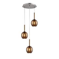 Подвесной светильник Zumaline MD1629-3B/copper Monic
