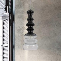 Подвесной светильник Crystal lux BELL SP1 BLACK 