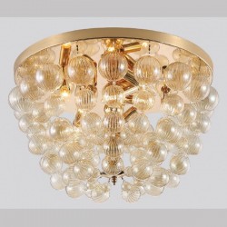 Люстра Crystal lux MALLORCA PL8 GOLD/AMBER