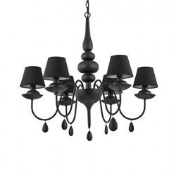 Люстра Ideal Lux BLANCHE SP6 NERO 111872 Люстра Ideal Lux BLANCHE SP6 NERO 111872