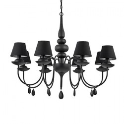 Люстра Ideal Lux BLANCHE SP8 NERO 111896 Люстра Ideal Lux BLANCHE SP8 NERO 111896