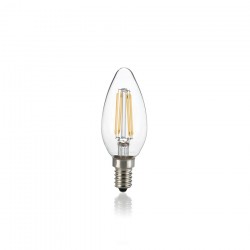Лампа Ideal lux 153933 Classic E14 Oliva Trasparente