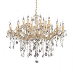 Люстра Ideal Lux FLORIAN SP18 ORO 075181 Люстра Ideal Lux FLORIAN SP18 ORO 075181