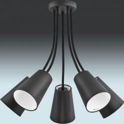 Люстра TK Lighting 2104 WIRE WHITE BLACK
